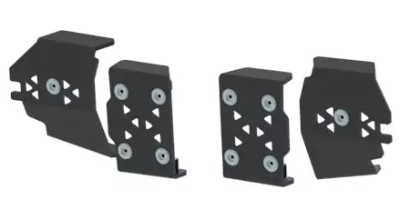 Polaris XP Sportsman (2017+) tukivarsien suojat taakse, muovi - Mönkijän tukivarrensuojat - 0219510VP - 1