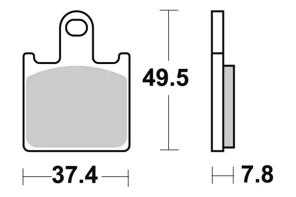 SBS Jarrupalat Evo Sinter 838SP - Moottoripyörän jarrupalat - 23-838SP - 1
