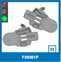 Shark Openline visor base plate kit - Kypärien varaosat - FX9561P - 1