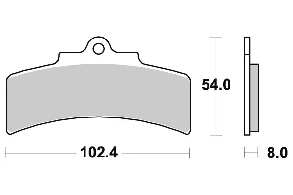 SBS Jarrupalat Carbon Tech Taakse 677RQ - Moottoripyörän jarrupalat - 23-677RQ - 1