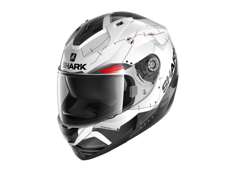 MP Kypärä Shark RIDILL 1.2 MECCA valkoinen - Umpikypärät - HE0537EWKR - 2