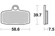 SBS Jarrupalat Carbon Silver 885CS - Moottoripyörän jarrupalat - 23-885CS - 1