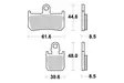 SBS Jarrupalat Racing Sintered 839RS - Moottoripyörän jarrupalat - 23-839RS - 1