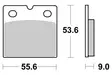 SBS Jarrupalat Sintered 506HS - Moottoripyörän jarrupalat - 23-506HS - 1