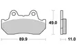 SBS Jarrupalat Sintered 542HS - Moottoripyörän jarrupalat - 23-542HS - 1