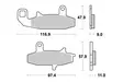 SBS Jarrupalat Sintered 626HS - Moottoripyörän jarrupalat - 23-626HS - 1