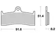 SBS Jarrupalat Sintered 676HS - Moottoripyörän jarrupalat - 23-676HS - 1