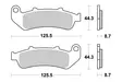 SBS Jarrupalat Sintered 685HS - Moottoripyörän jarrupalat - 23-685HS - 1