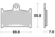 SBS Jarrupalat Sintered 714HS - Moottoripyörän jarrupalat - 23-714HS - 1