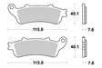SBS Jarrupalat Sintered 721HS - Moottoripyörän jarrupalat - 23-721HS - 1
