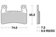 SBS Jarrupalat Sintered 734HS - Moottoripyörän jarrupalat - 23-734HS - 1