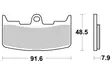 SBS Jarrupalat Sintered 795HS - Moottoripyörän jarrupalat - 23-795HS - 1