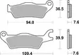 SBS Jarrupalat Sintered 951HS - Moottoripyörän jarrupalat - 23-951HS - 2