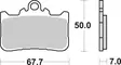 SBS Jarrupalat Sintered 994HS - Moottoripyörän jarrupalat - 23-994HS - 2