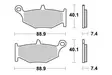 SBS Jarrupalat Sintered Taakse 833LS - Moottoripyörän jarrupalat - 23-833LS - 1