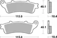 SBS Jarrupalat Sintered Taakse 880LS - Moottoripyörän jarrupalat - 23-880LS - 1