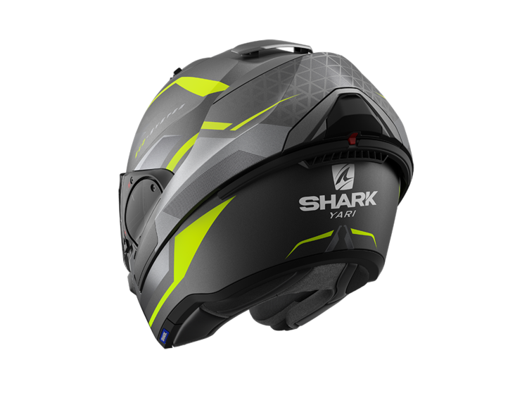 Avattava Shark kypärä EVO ES Yari Matt Anthracite/keltainen/hopea - Avattavat- ja avokypärät - HE9804EAYS - 1