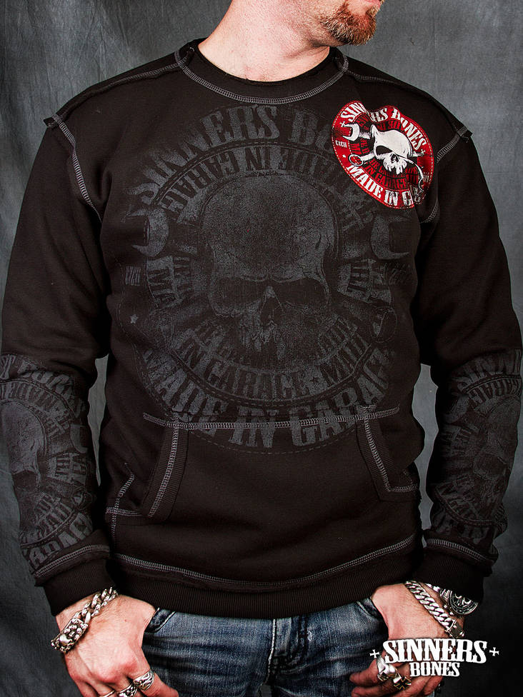 Sinners Bones - Made in Garage sweatshirt - Paidat ja hupparit - SB0004-S - 1