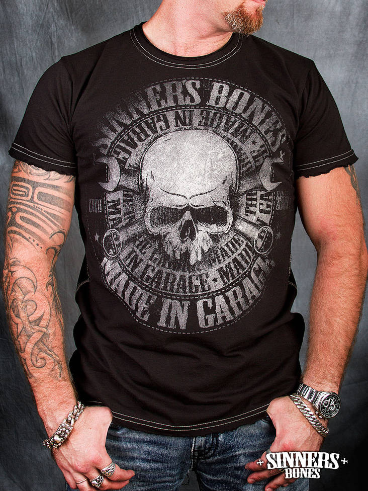 Sinners Bones - Made in Garage t-paita - T-paidat - SB0005-S - 1