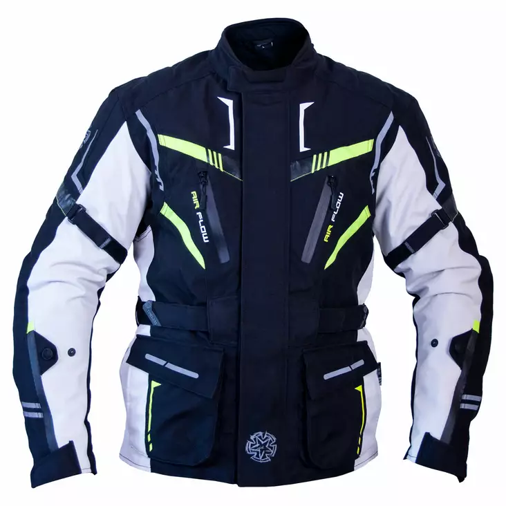 Ajotakki Timeless Interceptor, musta/valko/keltainen - MP Ajotakit - 82578-058-S - 1