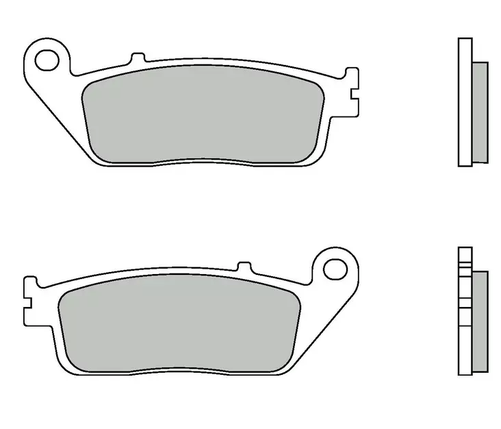 Brembo Jarrupalat Maxi-Scooter 07075XS - Moottoripyörän jarrupalat - 231-07075XS - 2