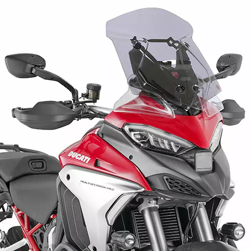 Givi SPOILER D. MULTISTRADA V4 '21 FUME' - Moottoripyörän tuulisuojat - 323-D7413S - 1
