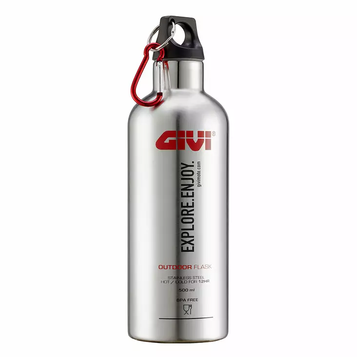 Givi Stainless-steel thermal flask, 500ml - Moottoripyörän laukkujen kiinnikesarjat - 321-STF500S - 1