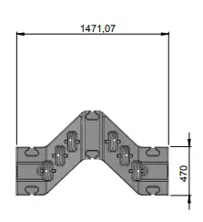JetPort Flexi lisämoduli pieni, harmaa - Vesijetin laiturit - 116-03-S - 1