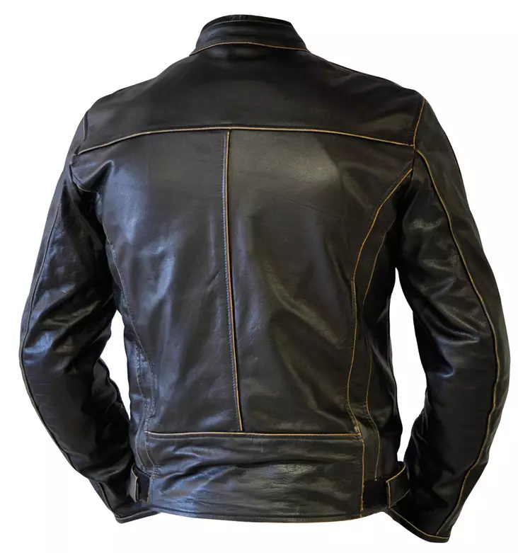 Miesten nahkatakki Timeless Victory, musta/beige - MP Nahkatakit - 83501-001-S - 2