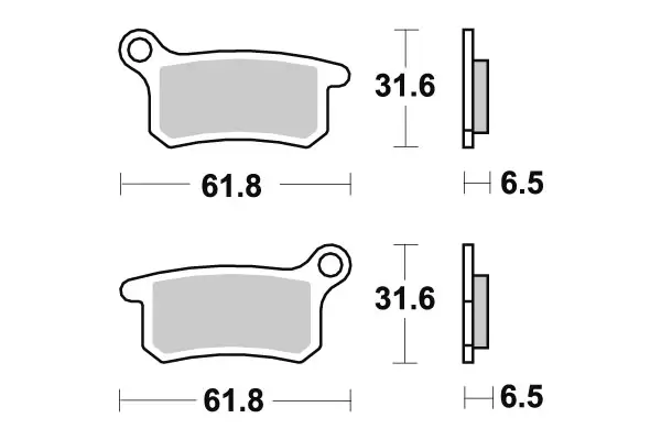 SBS Jarrupalat Carbon Silver 783CS - Moottoripyörän jarrupalat - 23-783CS - 1