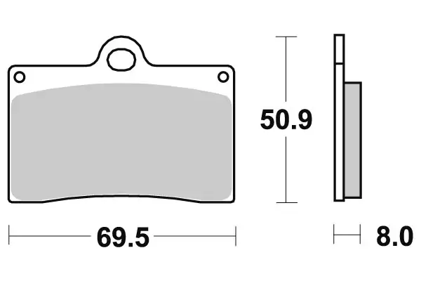 SBS Jarrupalat Sintered 566HS - Moottoripyörän jarrupalat - 23-566HS - 1