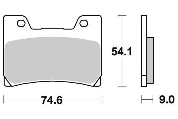 SBS Jarrupalat Sintered 645HS - Moottoripyörän jarrupalat - 23-645HS - 1