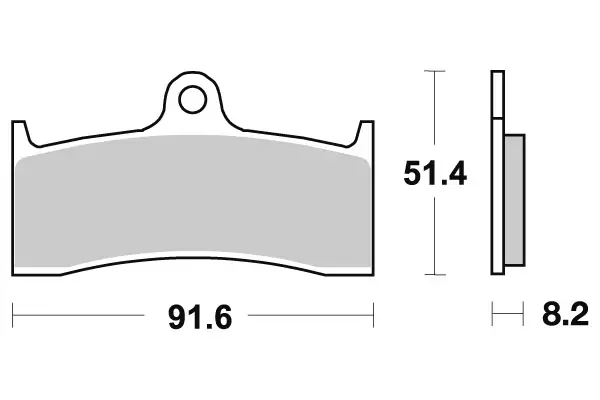 SBS Jarrupalat Sintered 676HS - Moottoripyörän jarrupalat - 23-676HS - 1