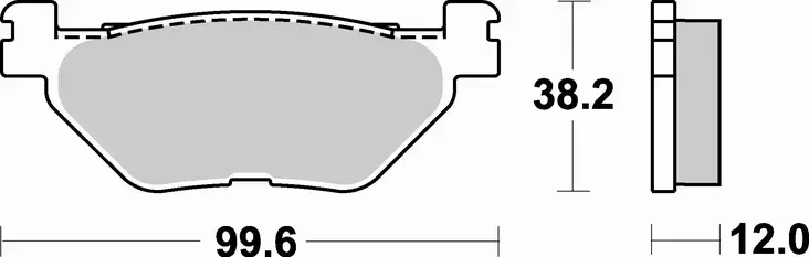 SBS Jarrupalat Sintered 768LS - Moottoripyörän jarrupalat - 23-768LS - 1
