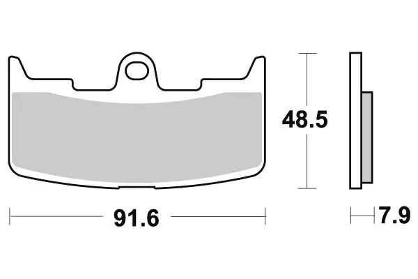 SBS Jarrupalat Sintered 795HS - Moottoripyörän jarrupalat - 23-795HS - 1