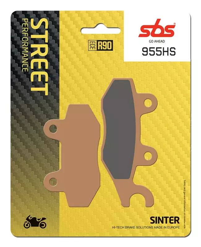 SBS Jarrupalat Sintered 955HS - Moottoripyörän jarrupalat - 23-955HS - 1