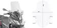 GIVI SPOILER PIAG.MP3 300 HPE - Moottoripyörän tuulisuojat - 323-D5614ST - 1