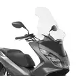 Givi Tuulilasi, läpinäkyvä, 81,5 x 55 cm, Honda PCX125 (2014-2017) / Honda PCX150 (2018) - Moottoripyörän tuulisuojat - 323-D1130ST - 1