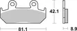 SBS Jarrupalat Racing Sintered 593RST - Moottoripyörän jarrupalat - 23-593RST - 2