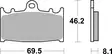 SBS Jarrupalat Racing Sintered 631RST - Moottoripyörän jarrupalat - 23-631RST - 2