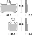 SBS Jarrupalat Racing Sintered 839RST - Moottoripyörän jarrupalat - 23-839RST - 2