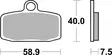 SBS Jarrupalat Racing Sintered 885RST - Moottoripyörän jarrupalat - 23-885RST - 2