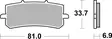 SBS Jarrupalat Racing Sintered 962RST - Moottoripyörän jarrupalat - 23-962RST - 2