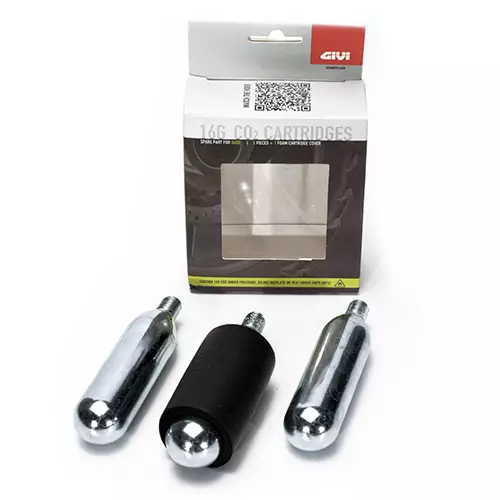 Givi Set of three CO2 cans for the Tubeless Tyres Repair Kit (S450) - Moottoripyörän laukkujen lisävarusteet - 322-S450KIT - 1