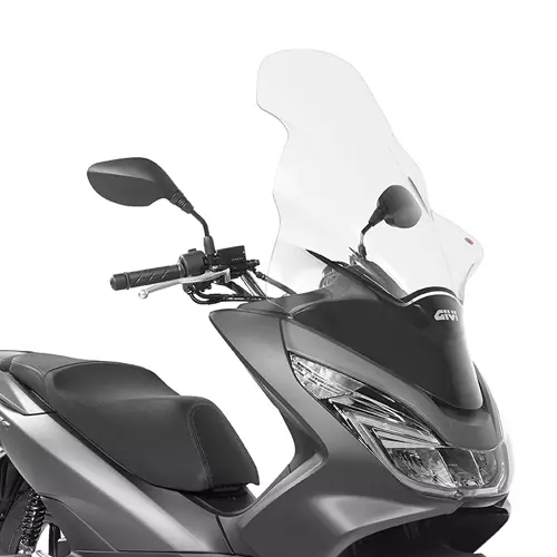 Givi Tuulilasi, läpinäkyvä, 81,5 x 55 cm, Honda PCX125 (2014-2017) / Honda PCX150 (2018) - Moottoripyörän tuulisuojat - 323-D1130ST - 1