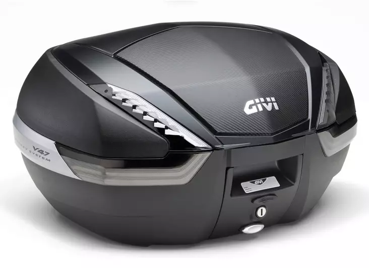 Givi V47 Tech monokey 47lt laukku hiilikuitu look kansi - Moottoripyörän perälaukut - 321-V47NNT - 1