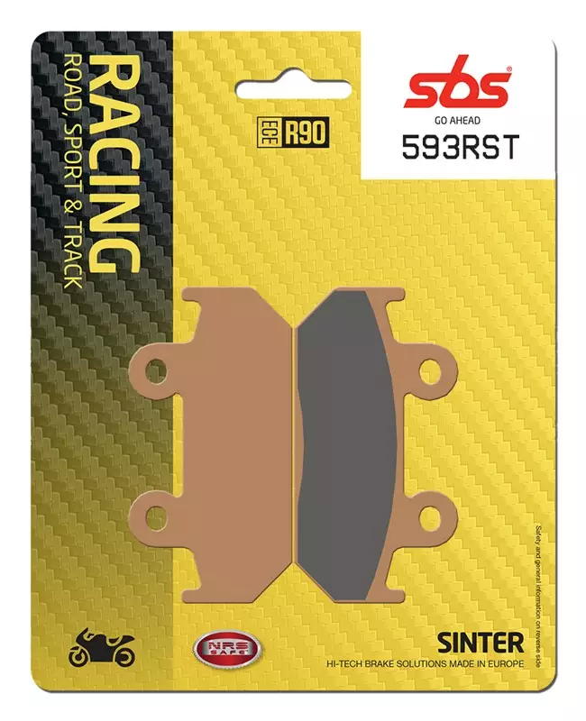 SBS Jarrupalat Racing Sintered 593RST - Moottoripyörän jarrupalat - 23-593RST - 1