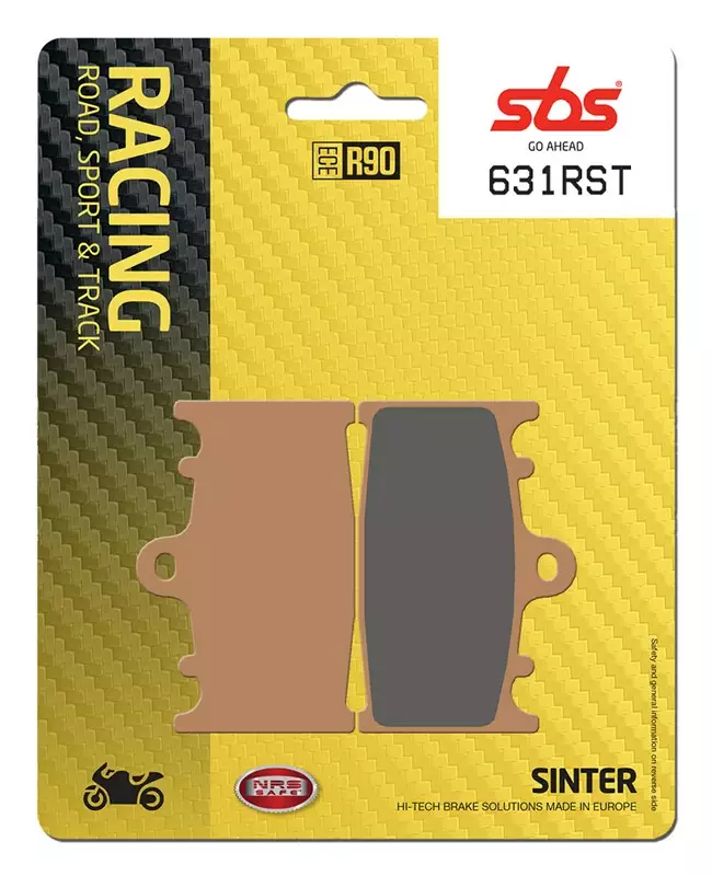 SBS Jarrupalat Racing Sintered 631RST - Moottoripyörän jarrupalat - 23-631RST - 1