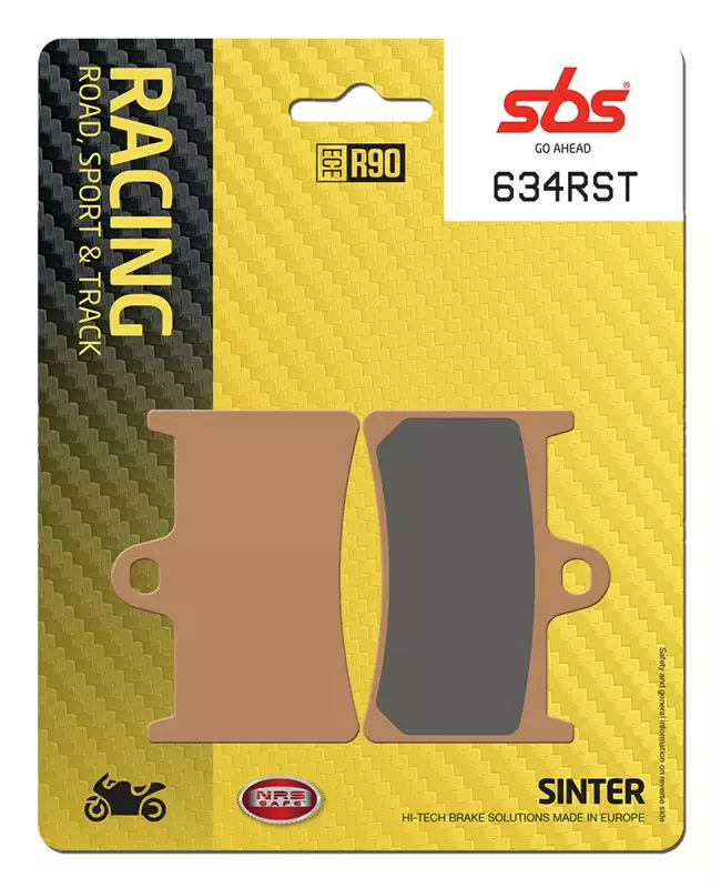 SBS Jarrupalat Racing Sintered 634RST - Moottoripyörän jarrupalat - 23-634RST - 1
