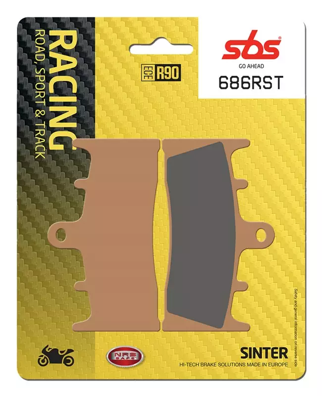 SBS Jarrupalat Racing Sintered 686RST - Moottoripyörän jarrupalat - 23-686RST - 1